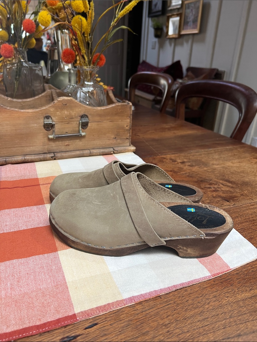 Lotta From Stockholm Classic Suede Clogs